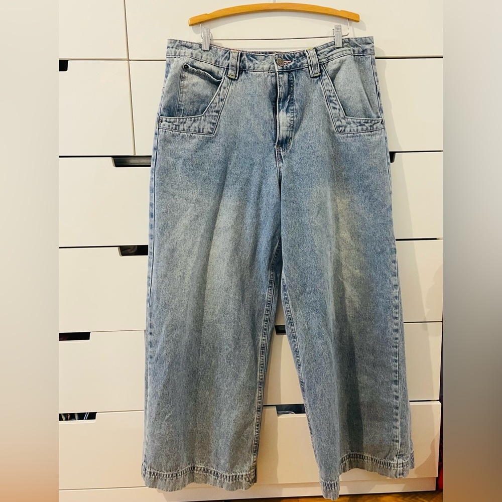 A.LAB light wash blue jeans, size 18
